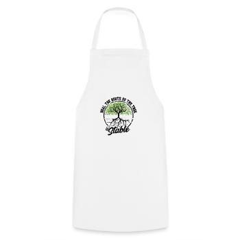 Guérissez les racines pour que l’arbre soit stable - - Tablier de cuisine - blanc - Devant - AI Model Male 185 dark (185cm)