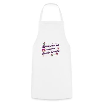 Baking cakes Baker Design n Dessert lovers - Cooking Apron - white - Front - AI Model Male 185 dark (185cm)