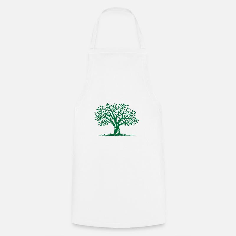Arbre - Tablier de cuisine - blanc