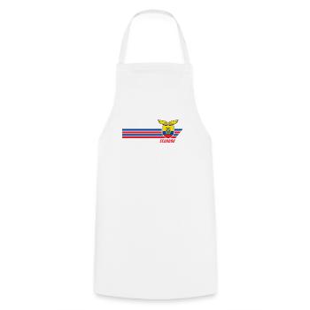 Ecuador Los Tricolores Football Fan Jersey - Cooking Apron - white - Front - AI Model Male 185 dark (185cm)