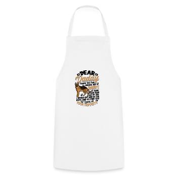 Cher papa Merci d’être mon papa si certains - Tablier de cuisine - blanc - Devant - AI Model Male 185 dark (185cm)