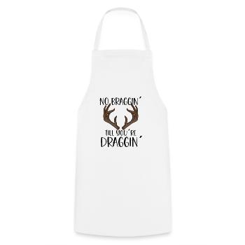 Deer Hunting Hunting Season Buck Hunting - Cooking Apron - white - Front - AI Model Male 185 dark (185cm)