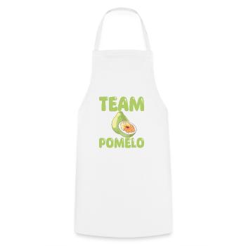 Team Pomelo - Kochschürze - Weiß - Vorne - AI Model Male 185 dark (185cm)