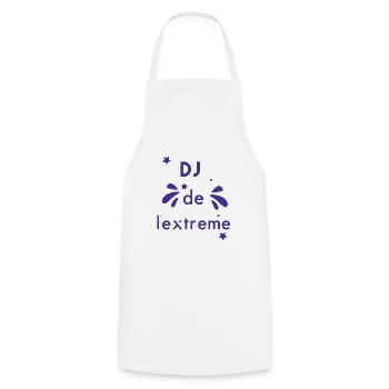 Tshirt femme DJ de l'extrême - Tablier de cuisine - blanc - Devant - AI Model Male 185 dark (185cm)