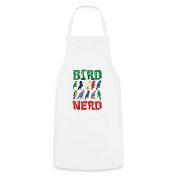 Bird Watching Nerd - Cooking Apron - white - Front - AI Model Male 185 dark (185cm)