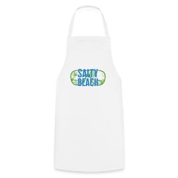 Chemise de lunettes de soleil Salty Beach, vacances en famille - Tablier de cuisine - blanc - Devant - AI Model Male 185 dark (185cm)
