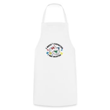 Sensibilisation à l’autisme Maladie autistique Poison autistique - Tablier de cuisine - blanc - Devant - AI Model Male 185 dark (185cm)
