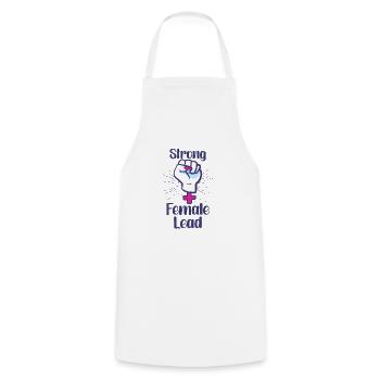 Feminist Feminism Actor Theater Drama Teacher - Cooking Apron - white - Front - AI Model Male 185 dark (185cm)