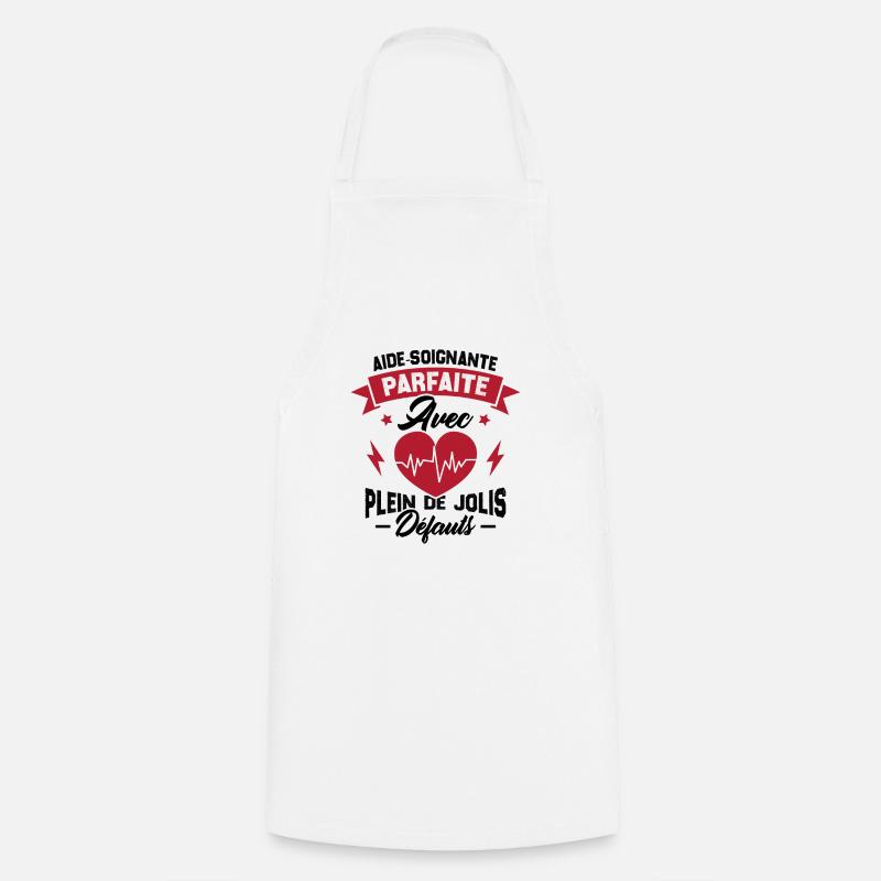 Aide soignante parfaite, Cadeau Aide soignante - Tablier de cuisine - blanc