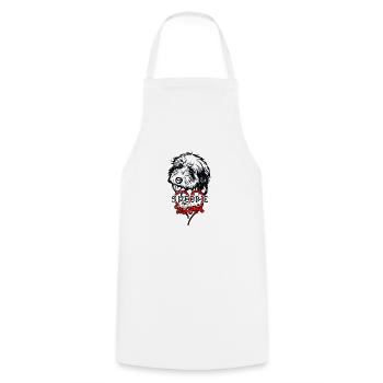 Sheepie Mama - propriétaire de chien - Tablier de cuisine - blanc - Devant - AI Model Male 185 dark (185cm)