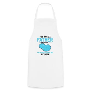 Pool Guy Design for PoolBoy and Pool Cleaner - Cooking Apron - white - Front - AI Model Male 185 dark (185cm)