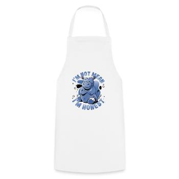 I'm Not Mean I'm Honest Straight Talker - Cooking Apron - white - Front - AI Model Male 185 dark (185cm)