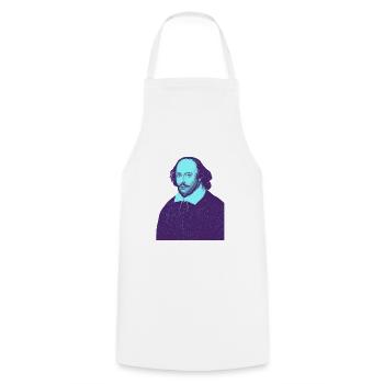 William Shakespeare - My Theatre - Cooking Apron - white - Front - AI Model Male 185 dark (185cm)