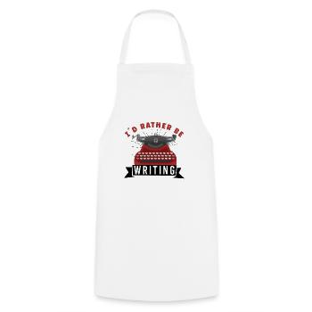 Author Writing Writer Literature - Cooking Apron - white - Front - AI Model Male 185 dark (185cm)