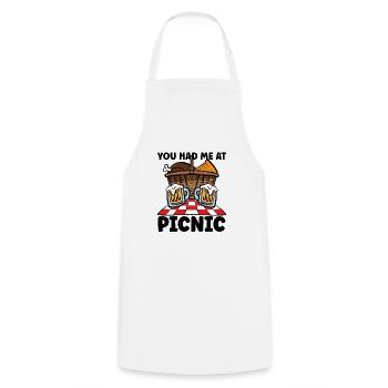 Picnic Lover Pique-Panier de nourriture Date de pique- - Tablier de cuisine - blanc - Devant - AI Model Male 185 dark (185cm)