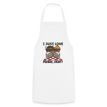 Picnic Lover Pique-Panier de nourriture Date de pique- - Tablier de cuisine - blanc - Devant - AI Model Male 185 dark (185cm)