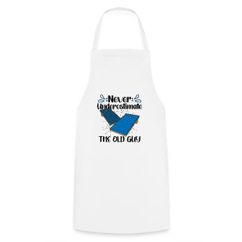 Cornhole Throwing Cornhole joueur Amoureux de Cornhole - Tablier de cuisine - blanc - Devant - AI Model Male 185 dark (185cm)