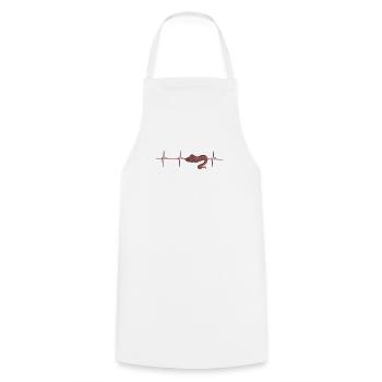 Moray eel heartbeat - Cooking Apron - white - Front - AI Model Male 185 dark (185cm)