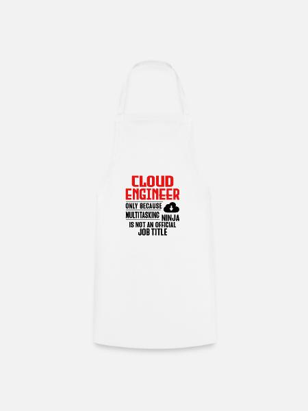 Cloud-Administrator Cloud-Devops - Kochschürze - Weiß