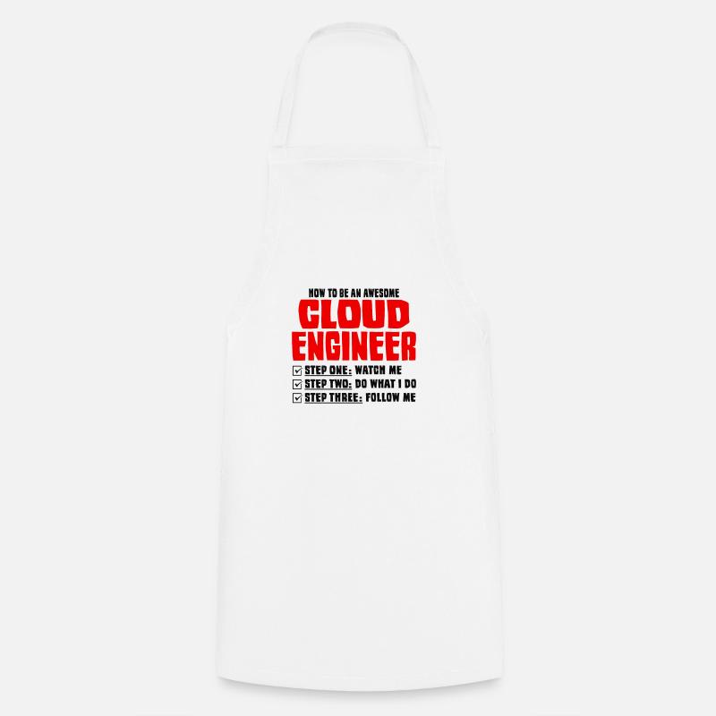 Cloud-Administrator Cloud-Devops - Kochschürze - Weiß