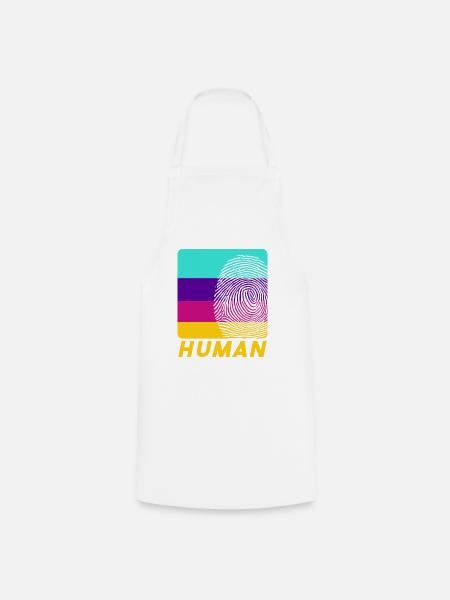 Human Fingerprint - Kochschürze - Weiß