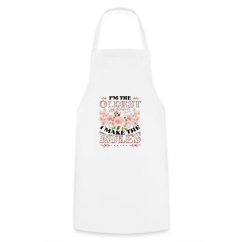 Eldest sister, I make the rules. - Cooking Apron - white - Front - AI Model Male 185 dark (185cm)