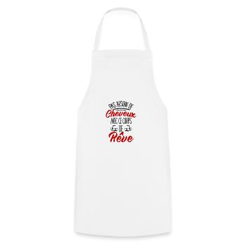 Pas Besoin De Cheveux Avec Ce Corps De Rêve Cadeau - Tablier de cuisine - blanc - Devant - AI Model Male 185 dark (185cm)