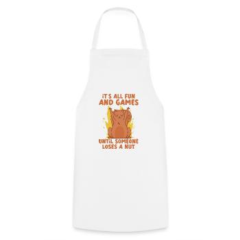 Drôle d’écureuil Fan Écureuil Amoureux Chipmunk Addict - Tablier de cuisine - blanc - Devant - AI Model Male 185 dark (185cm)