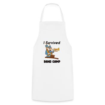 Marching Band Clarinetist School Rehearsal Music - Cooking Apron - white - Front - AI Model Male 185 dark (185cm)