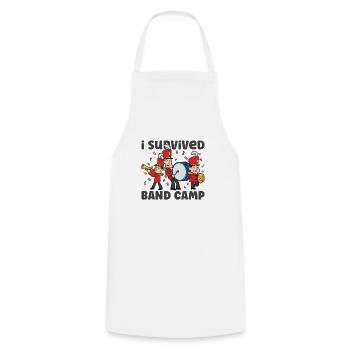 Marching Band Clarinetist School Rehearsal Music - Cooking Apron - white - Front - AI Model Male 185 dark (185cm)