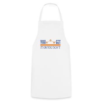 Chemical Element Shirt, You Ether Get It Or You - Cooking Apron - white - Front - AI Model Male 185 dark (185cm)