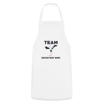 Funny team secretary Vogel - Cooking Apron - white - Front - AI Model Male 185 dark (185cm)