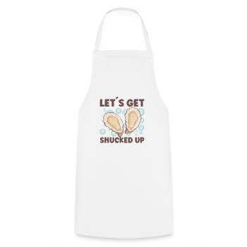 Oyster Lovers Funny Oyster Oyster Shucker - Cooking Apron - white - Front - AI Model Male 185 dark (185cm)