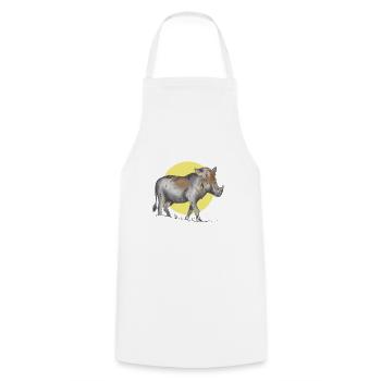 Tolles Warzenschwein T-Shirt - Kochschürze - Weiß - Vorne - AI Model Male 185 dark (185cm)