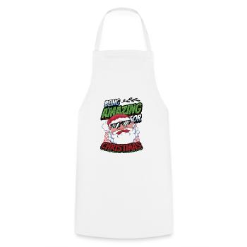 Être incroyable pour le Père Noël - Tablier de cuisine - blanc - Devant - AI Model Male 185 dark (185cm)