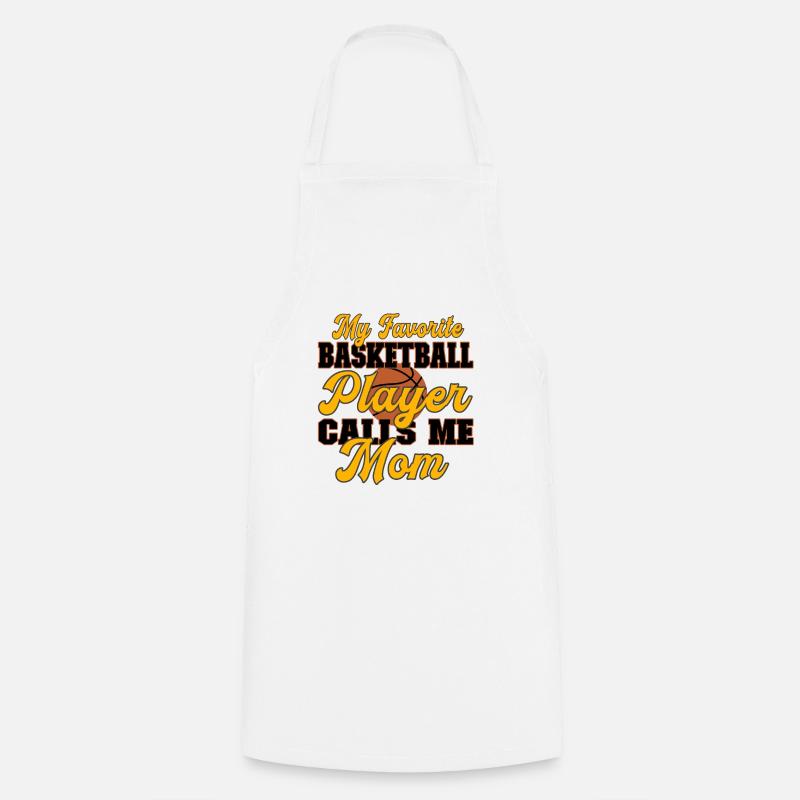 Ma joueuse de basket préférée m’appelle Maman Mère - Tablier de cuisine - blanc