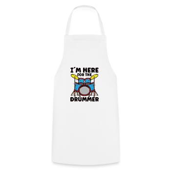 Batteur Batterie Musique Batterie Batterie - Tablier de cuisine - blanc - Devant - AI Model Male 185 dark (185cm)