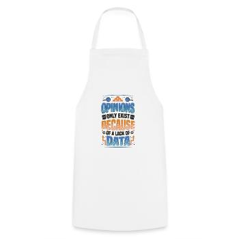 Meinungen Datenmangel - Datenwissenschaftler Daten - Kochschürze - Weiß - Vorne - AI Model Male 185 dark (185cm)