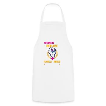 Féminisme Pouvoir des femmes Pro-choix Pro Avortement - Tablier de cuisine - blanc - Devant - AI Model Male 185 dark (185cm)