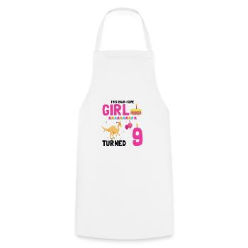 Parasaurolophus Boys Design Birthday Party - Cooking Apron - white - Front - AI Model Male 185 dark (185cm)