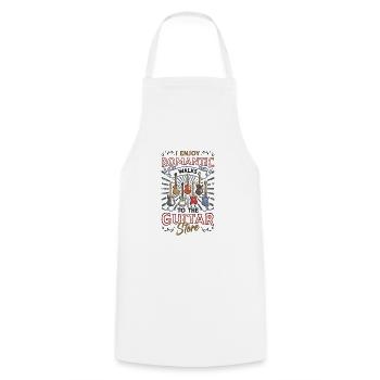 J’aime les promenades romantiques. - Tablier de cuisine - blanc - Devant - AI Model Male 185 dark (185cm)