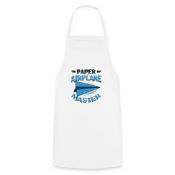 Papierflieger Master. - Tablier de cuisine - blanc - Devant - AI Model Male 185 dark (185cm)