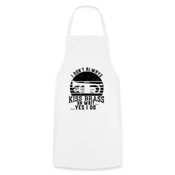 Trumpeter Trumpet Instrument Brass Music - Cooking Apron - white - Front - AI Model Male 185 dark (185cm)