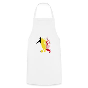 National team Belgium Football World Cup - Cooking Apron - white - Front - AI Model Male 185 dark (185cm)