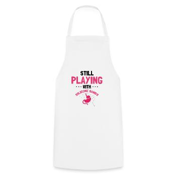 Gastric Bypass and Gastric Bypass Operation Design - Cooking Apron - white - Front - AI Model Male 185 dark (185cm)