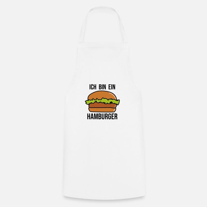 Ich bin ein Hamburger - Hamburger Burger - Kochschürze - Weiß