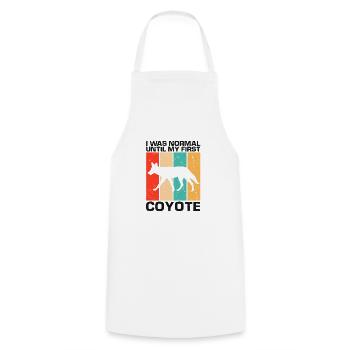 Coyote Hunter Design for Coyote Hunting - Cooking Apron - white - Front - AI Model Male 185 dark (185cm)