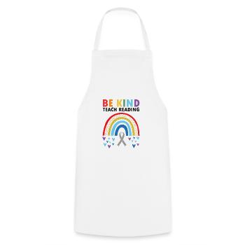 Dyslexia Intervention for Dyslexia Therapy - Cooking Apron - white - Front - AI Model Male 185 dark (185cm)