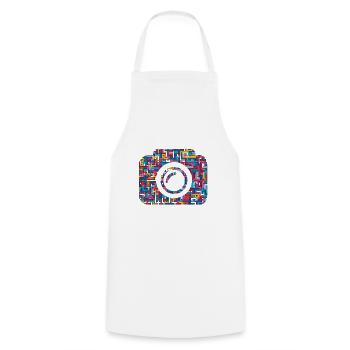 Camera Photo Camera Lens - Cooking Apron - white - Front - AI Model Male 185 dark (185cm)