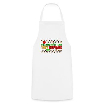 Back to School Shirt, Good Day To Teach Humans - Cooking Apron - white - Front - AI Model Male 185 dark (185cm)